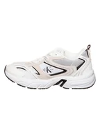 Trampki męskie - Calvin Klein Skórzane sneakersy w kolorze białym - miniaturka - grafika 1