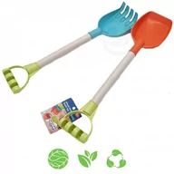 Zabawki do piasku - WOOPIE GREEN Zestaw do Piasku Łopatka i Grabki 51 cm BIODEGRADOWALNY ORGANICZNY MATERIAŁ - miniaturka - grafika 1