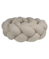 Ochraniacze do łóżeczka - Ochraniacz do łóżeczka warkocz "Wafel beżowy" - 180cm - miniaturka - grafika 1