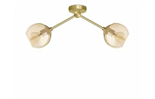 Przysufitowa złota lampa mosiężna GB-S2K - Lampy pozostałe - miniaturka - grafika 1