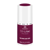 Lakiery do paznokci - Alessandro Striplac Peel or Soak Wine and Soul lakier do paznokci LED w ciemnej czerwonej lilii dla doskonałych paznokci w 15 minut 1 x 8 ml - miniaturka - grafika 1