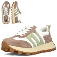 Półbuty damskie - Sneakersy Damskie SKÓRZANE FILIPPO Wygodne Beż Eleganckie Półbuty Modne Sneakersy Damskie SKÓRZANE 38 FILIPPO Wygodne Beż Eleganckie Półbuty Modne - miniaturka - grafika 1