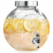 Saturatory - Słój do napojów z kranikiem szklany 5,4 l kod: O-143793 - miniaturka - grafika 1