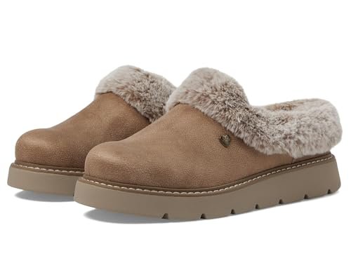 Skechers Damskie kapcie Keepsakes Lite Cozy Blend, brązowy (taupe), 36.5 EU