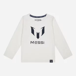 Koszulka z długim rękawem dla dzieci Messi S49319-2 98-104 cm Biała (8720815173066) - Bluzki dla chłopców - miniaturka - grafika 1