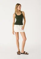 Koszulki i topy damskie - Stradivarius Podstawowy top na ramiączkach L - miniaturka - grafika 1