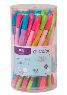 Długopis żelowy Semi-Gel 0,5mm nieb. (40szt) M&G - Sport i wypoczynek - miniaturka - grafika 1