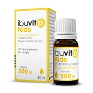 Witaminy i minerały - Ibuvit Kids - Lek z witaminą D3 krople, 10ml - miniaturka - grafika 1