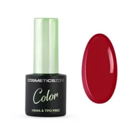 Lakiery hybrydowe - Lakier hybrydowy hipoalergiczny czerwony 7ml Pa-Pa Paris 728 Cosmetics Zone - miniaturka - grafika 1