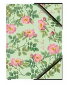 Teczki i skoroszyty - Teczka A4 kartonowa z gumką narożną róże (6szt) - miniaturka - grafika 1