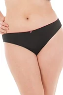 Majtki damskie - Curvy Kate Damskie figi Smoothie Soul Brief Brazilian, czarny, 46 PL - miniaturka - grafika 1
