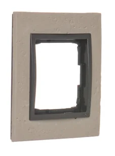 Kontakt Simon Ramka pojedycza SIMON 54 NATURE beton - FUNDA MENTE - Klawisze i ramki - miniaturka - grafika 1