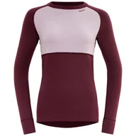 Koszulki sportowe damskie - Damska koszulka Devold Expedition Merino Silk Shirt Wmn Rozmiar: S / Kolor: czerwnoy/różowy - miniaturka - grafika 1