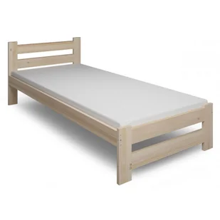Drewniane Łóżko Jednoosobowe Z Materacem 90X200 W3-G39 - Łóżka - miniaturka - grafika 1
