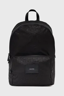 Calvin Klein plecak męski kolor czarny duży wzorzysty - Plecaki - miniaturka - grafika 1