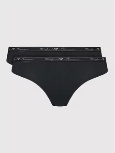 Majtki damskie - Emporio Armani Underwear Komplet 2 par fig klasycznych 163334 1A223 00020 Czarny - grafika 1
