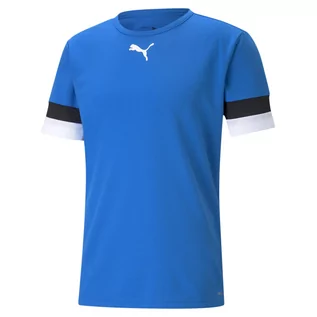 Koszulki sportowe męskie - Męska Koszulka PUMA TEAMRISE JERSEY 70493202 – Niebieski - grafika 1