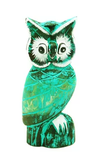 PTAK SOWA FIGURKA DREWNIANA 30cm SÓWKA - Figurki dekoracyjne - miniaturka - grafika 1