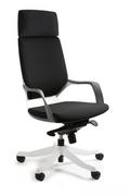 Fotele i krzesła biurowe - Unique Fotel biurowy Apollo biały/czarny - miniaturka - grafika 1