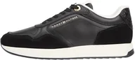 Koszulki i topy damskie - Tommy Hilfiger Damski monogram Mix Materiał Runner FW0FW09267 Low Top, Czarny (Czarny), 40, Czarny, 40 EU - miniaturka - grafika 1