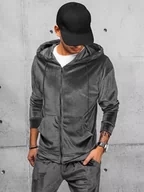 Bluzy męskie - Bluza męska szara Dstreet BX5540-XL - miniaturka - grafika 1