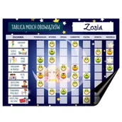 Magnesy - Tablica obowiązków na lodówkę Karta motywacyjna dla dzieci Planer na magnes - miniaturka - grafika 1