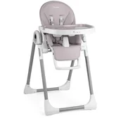 Krzesełka do karmienia - Krzesełko Do Karmienia Dla Dzieci Belo Nukido Szare Z Koszykiem - miniaturka - grafika 1
