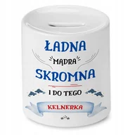 Skarbonki - Skarbonka Dla Kelnerki na Urodziny na Prezent z Nadrukiem ze Zdjęciem - miniaturka - grafika 1