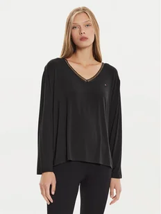 Tommy Hilfiger Bluzka UW0UW05568 Czarny Regular Fit - Bluzki damskie - miniaturka - grafika 1