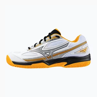 Buty sportowe męskie - Buty do padla męskie Mizuno Break Shot 4 Padel white / dress blues / carrot curl - grafika 1