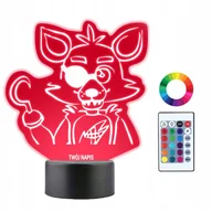 Lampy stojące - Lampka Nocna 3D LED Fnaf Foxy Chibi Prezent - miniaturka - grafika 1