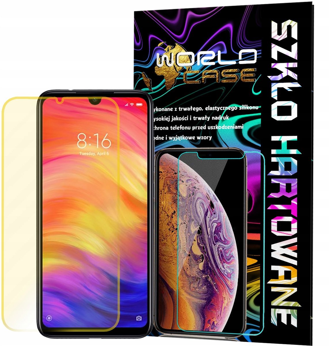 SZKŁO HARTOWANE DO XIAOMI REDMI NOTE 7 NA EKRAN SZKIEŁKO OCHRONNE