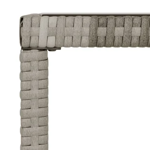 6-cz. zestaw wypoczynkowy do ogrodu, poduszki, szary, rattan PE - Meble ogrodowe - miniaturka - grafika 7