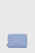 Portfele - Tommy Jeans portfel damski kolor niebieski - miniaturka - grafika 1