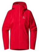 Kurtki i kamizelki sportowe damskie - Haglöfs Kurtka funkcyjna "Korp Proof" w kolorze czerwonym - miniaturka - grafika 1