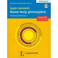 Podręczniki dla gimnazjum - Język niemiecki Nowe testy gimnazjalne Poziom podstawowy + CD Mirosława Podkowińska-Lisowicz - miniaturka - grafika 1
