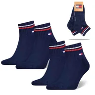 Skarpetki męskie - Tommy Hilfiger Skarpety Męskie Zakostki Logo Rozmiar 39/42 - miniaturka - grafika 1