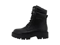 Kozaki damskie - Tom Tailor Damskie 8490140008 modne kozaki, czarne, 41 EU, czarny, 41 EU - miniaturka - grafika 1