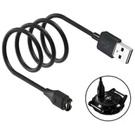Akcesoria do smartwatchy - Ładowarka do smartwatcha MAJESTICLINE USB Typ-A do Garmin Czarny - miniaturka - grafika 1