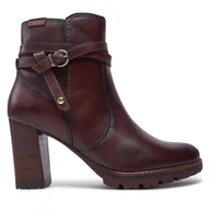 Botki damskie - Botki Pikolinos W7M-8806 Bordowy - miniaturka - grafika 1