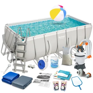 Bestway Basen ogrodowy stelażowy 412 x 201 x 122 cm 17w1 56457 56457-17W1 - Baseny ogrodowe - miniaturka - grafika 1
