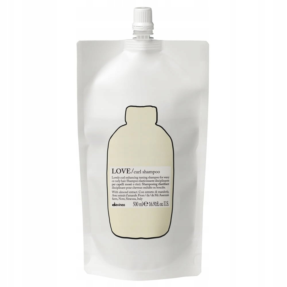 Davines Love oczyszczający szampon do włosów kręconych refill 500ml