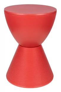 King Home Stołek TAMBURO pastelowy koralowy polipropylen PC-051.CORAL - Taborety i hokery - miniaturka - grafika 1