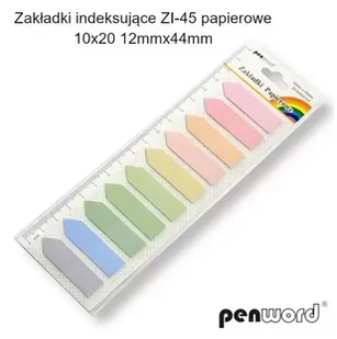 Zakładki indeksujące 12x44mm 10x20szt papierowe - Penword - Zakładki do książek - miniaturka - grafika 1