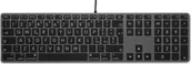 Klawiatury - LMP Large Font USB Keyboard 110 keys wired USB keyboard with 2x USB and aluminum upper cover - Italian - space gray 24269 - miniaturka - grafika 1
