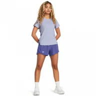 Spodnie sportowe damskie - Damskie spodenki do biegania Under Armour UA Fly By 3'' Shorts - fioletowe - UNDER ARMOUR - miniaturka - grafika 1