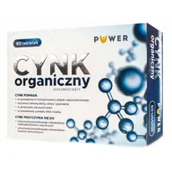 Witaminy i minerały - PUWER Cynk organiczny, 60 tabl. - miniaturka - grafika 1