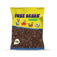 Prace ręczne dla dzieci - Koraliki Do Prasowania Ciemny Brąz 1500 Szt Benny Beads Rozmiar Midi 5Mm - miniaturka - grafika 1