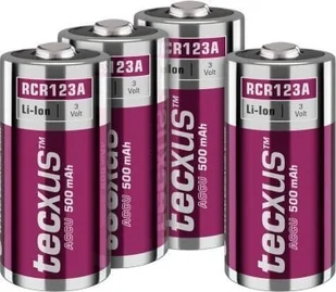RCR123 akumulator – 500 mAh, - Ładowarki i akumulatory - miniaturka - grafika 1