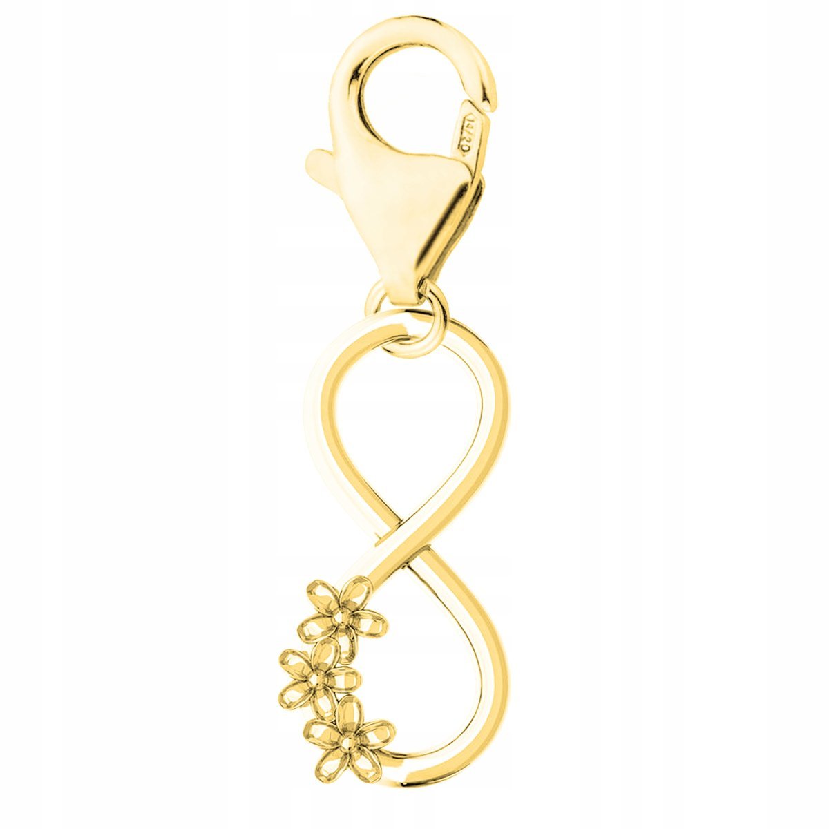 Złota Zawieszka z Nieskończonością Infinity Nieskończoność SREBRO 925